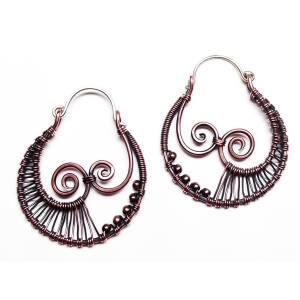 Kissing Spirals Earrings