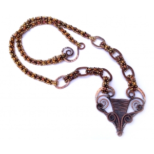 Hammered, Wired, Coiled and Stitched